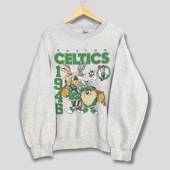Vintage 90s Boston Celtics Looney Tunes 1946 All Star Basketball Unisex Shirt - Picture 1 of 2